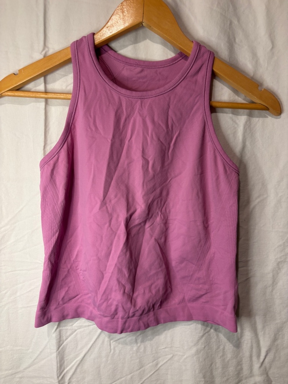 Athleta pink seamless tank top